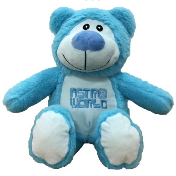 The Travis Scott Astroworld Plush Bear Blue - Picture 1 of 1